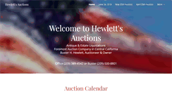 Desktop Screenshot of hewlettsauctions.com